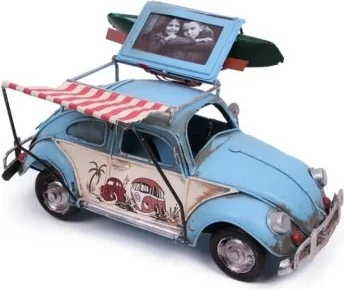 Ttt Handmade Awning Framed Piggy Bank Car