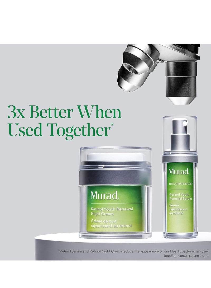 مراد ريتينول تجديد سيروم للشباب - سيروم ريتينول سريع المفعول للوجه والرقبة - يحسن الخطوط والتجاعيد بشكل واضح ، وتبدو البشرة أكثر تماسكا وأكثر نعومة ولطيفة بما يكفي للاستخدام الليلي - 30 مل - Image 4