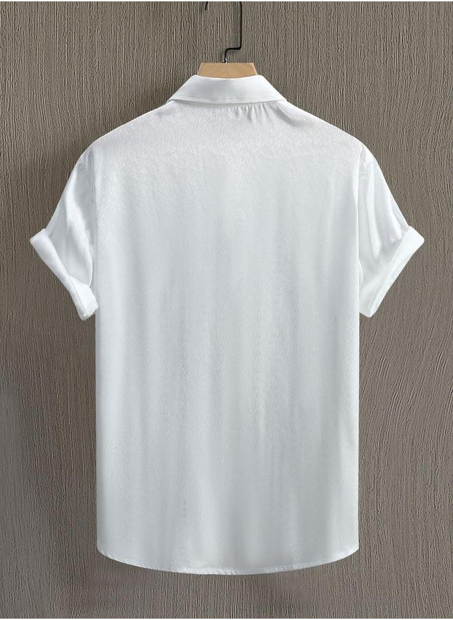 Take Two - Solid Short Sleeve Button Up Shirt by Styli - Image 1