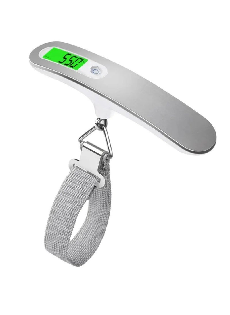Digital Luggage Scale with LCD Display Silver