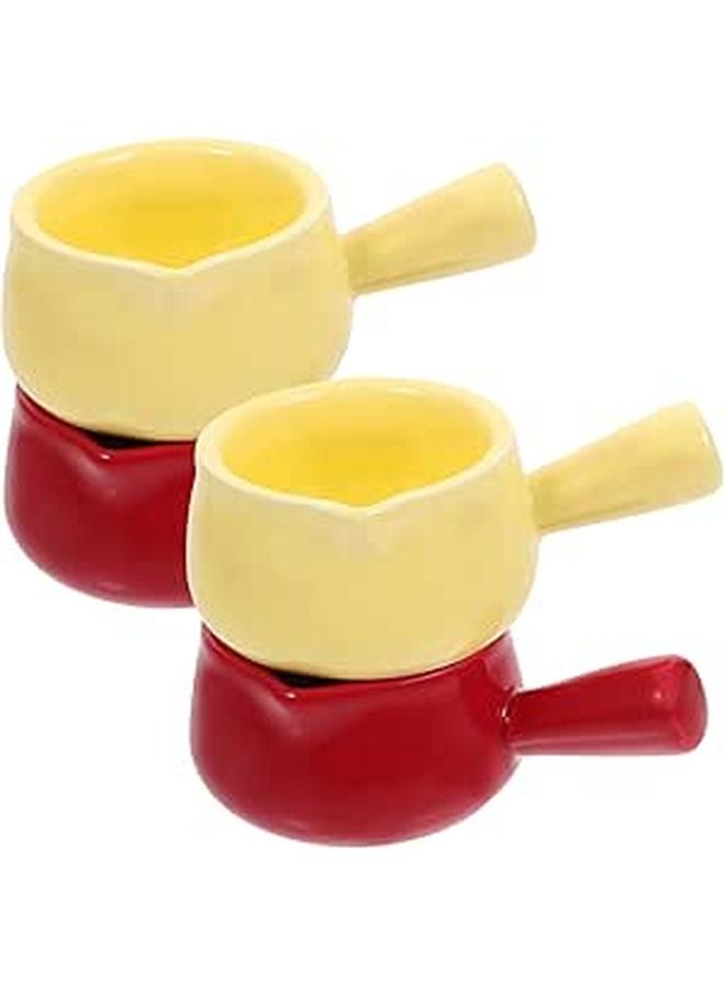 4 Piece Smooth Ceramic Milk Frothing Pitcher Set For Coffee Bar Home Hotel - Image 1