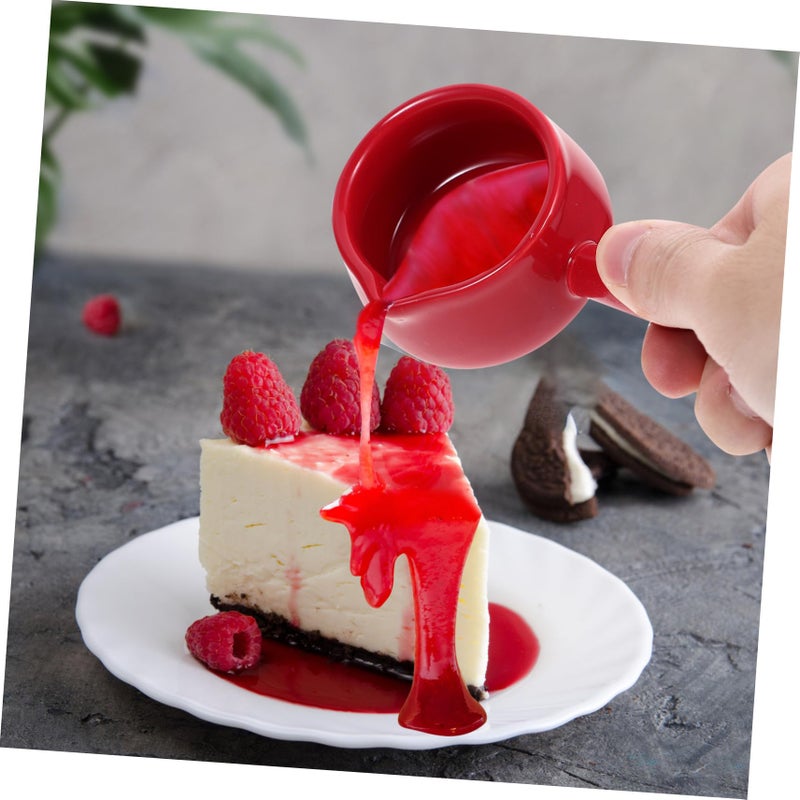 4 Piece Smooth Ceramic Milk Frothing Pitcher Set For Coffee Bar Home Hotel - Image 5