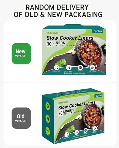 Syntus Slow Cooker Liners, 30 Count Cooking Bags Large Size Disposable Pot Liners Plastic Bags, Fit 3QT to 8QT for Slow Cooker Cooking Trays, 13"x 21", 30 Liners - Image 4