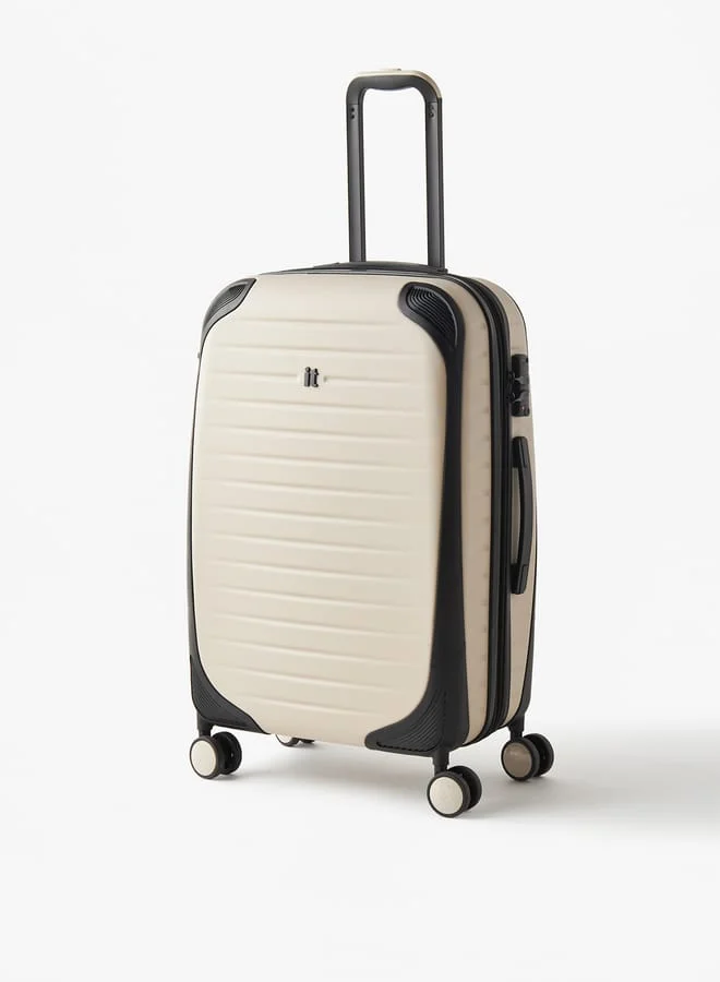 it Textured Hardcase Trolley Bag with Retractable Handle
