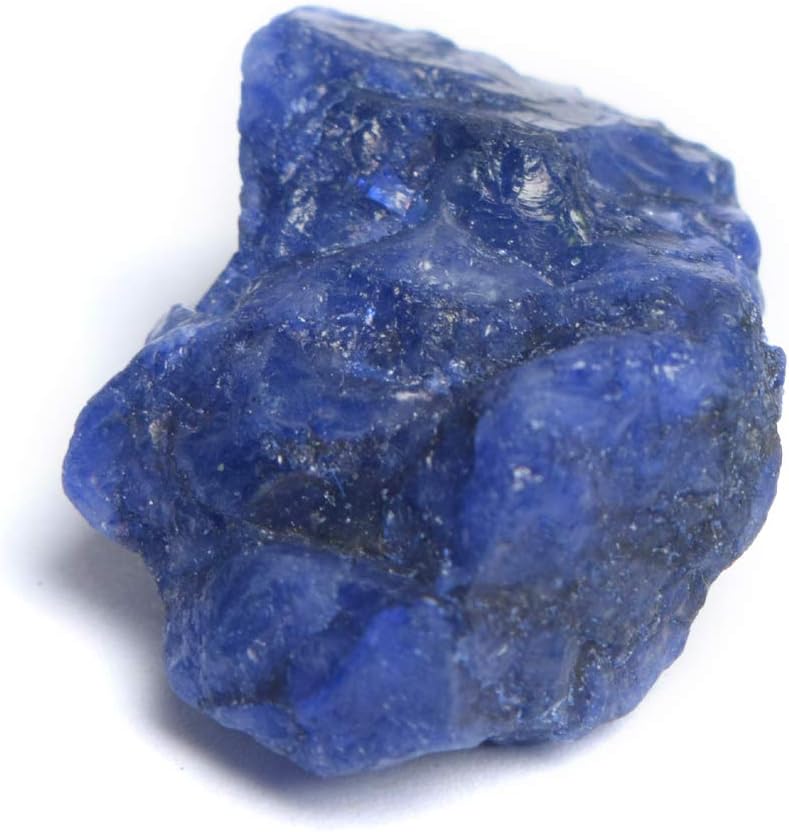 GEMHUB Natural Blue Sapphire Rough Gemstones 8-200 Carats Raw Crystals and Healing Stones Loose Gemstone Necklace For Women And Men - Image 1