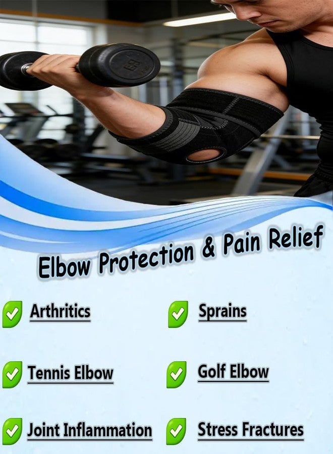 King Mills Plus Size Arm Brace for Tennis Elbow, Ideally Used as Elbow Stabilizer Brace for Relieving Tendonitis, Arthritis, Bursitis, Sprains, and Strains in Tennis, Bowling, and Daily Activities. - Image 5
