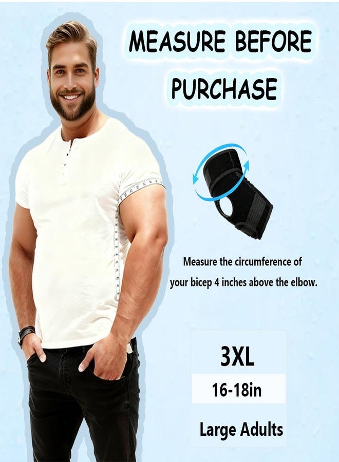 King Mills Plus Size Arm Brace for Tennis Elbow, Ideally Used as Elbow Stabilizer Brace for Relieving Tendonitis, Arthritis, Bursitis, Sprains, and Strains in Tennis, Bowling, and Daily Activities. - Image 3