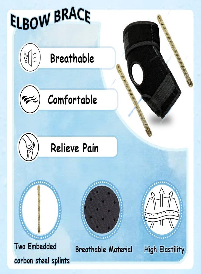 King Mills Plus Size Arm Brace for Tennis Elbow, Ideally Used as Elbow Stabilizer Brace for Relieving Tendonitis, Arthritis, Bursitis, Sprains, and Strains in Tennis, Bowling, and Daily Activities. - Image 4