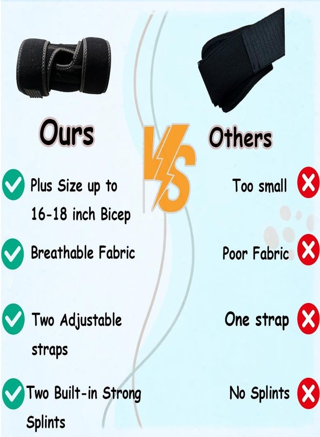 King Mills Plus Size Arm Brace for Tennis Elbow, Ideally Used as Elbow Stabilizer Brace for Relieving Tendonitis, Arthritis, Bursitis, Sprains, and Strains in Tennis, Bowling, and Daily Activities. - Image 2