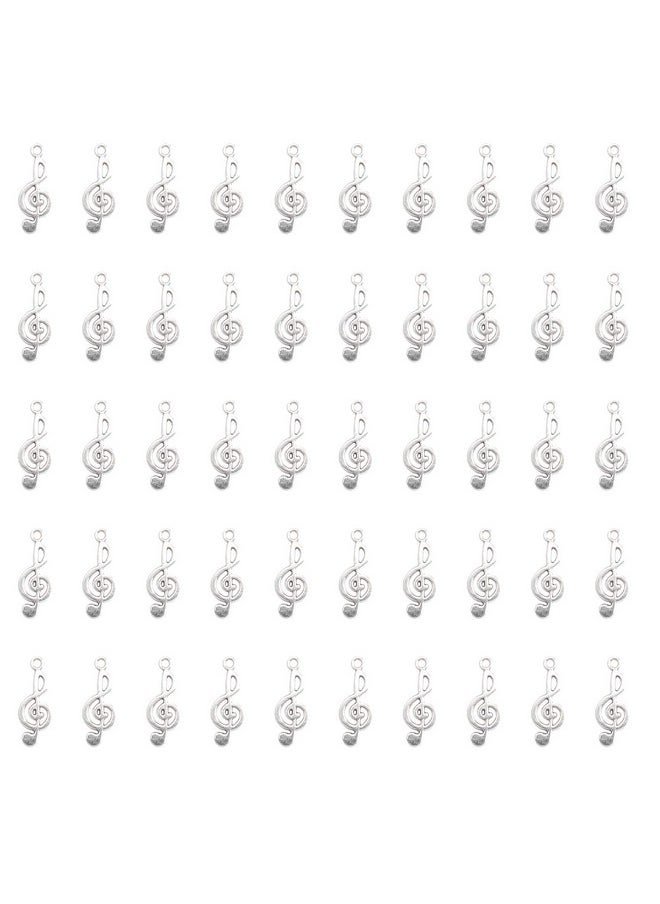 50 Pcs Musical Note Charm Metal Music Symbol Vintage Elegant Chic Instrument Pendant Beads For Craft Art Supplies Jewelry Making Finding Diy Necklace Bracelet Earring (Silver) - pzsku/ZA37DC53951423F55D342Z/45/_/1734348008/ef009555-810c-42c8-ac12-36812a708f1e