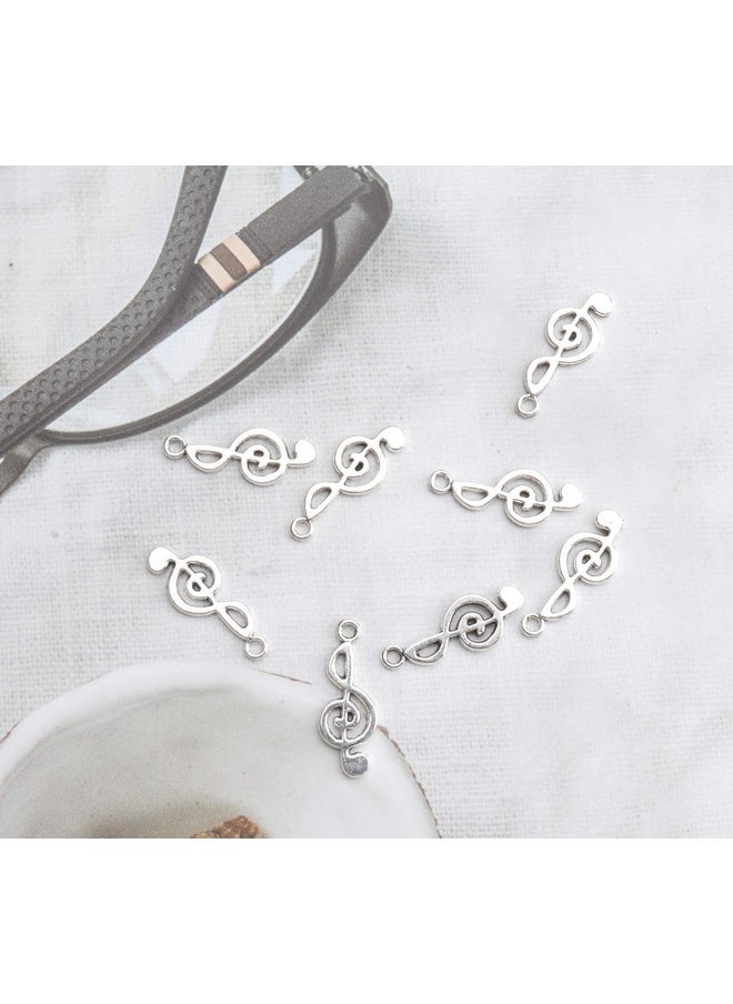 50 Pcs Musical Note Charm Metal Music Symbol Vintage Elegant Chic Instrument Pendant Beads For Craft Art Supplies Jewelry Making Finding Diy Necklace Bracelet Earring (Silver) - pzsku/ZA37DC53951423F55D342Z/45/_/1734348074/07df403b-42d9-4170-a7cc-71bd669a817b