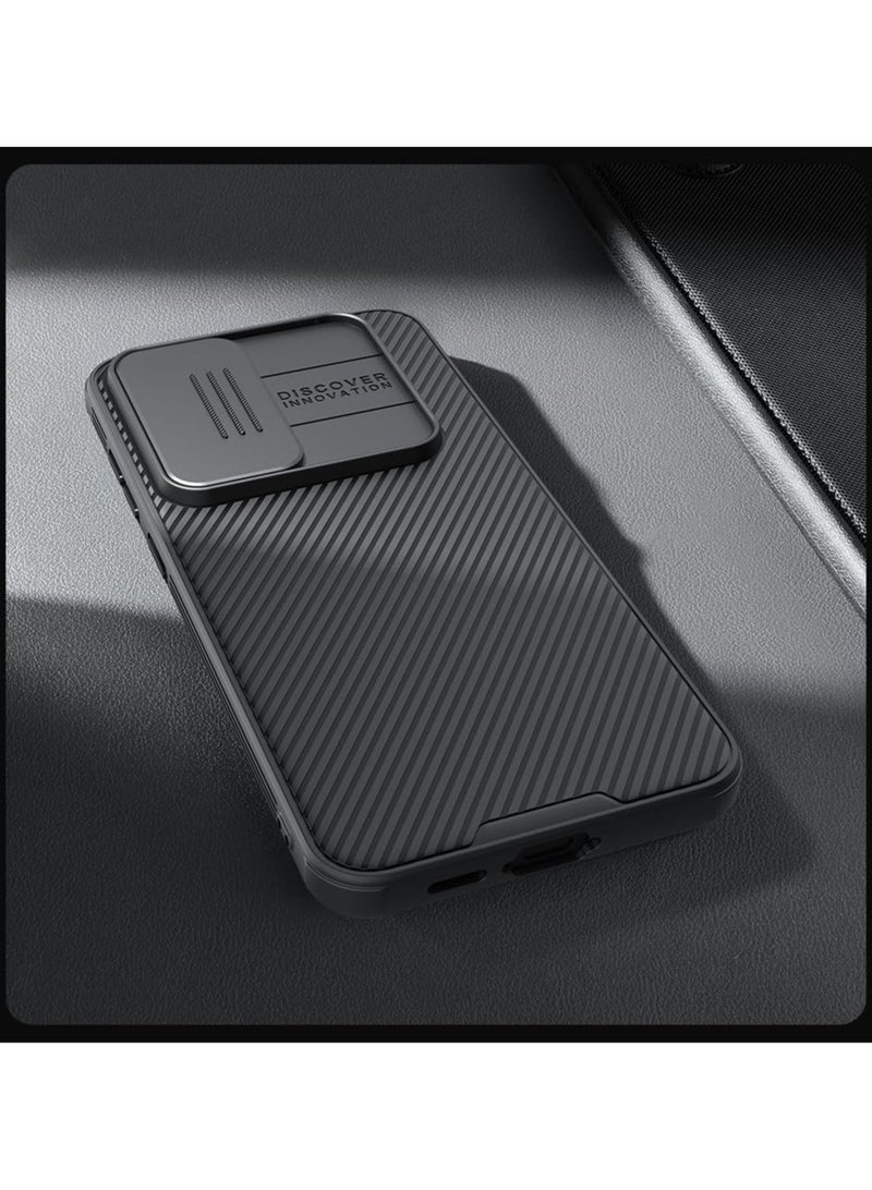 نيلكين جراب نليكن من سلسله الكام شليد برو لهاتف سامسونج جلاكسي اس 24 اف اي معا حماية الكاميرا  غطاء كاميرا منزلق حافظة واقية رفيعة - اسود - Image 2