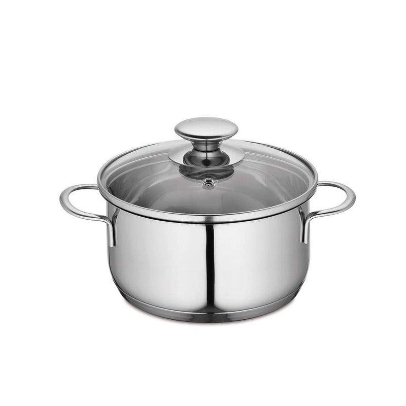 Kchenprofi Mini Stockpot with Glass Lid 16 Quart 625 Diameter