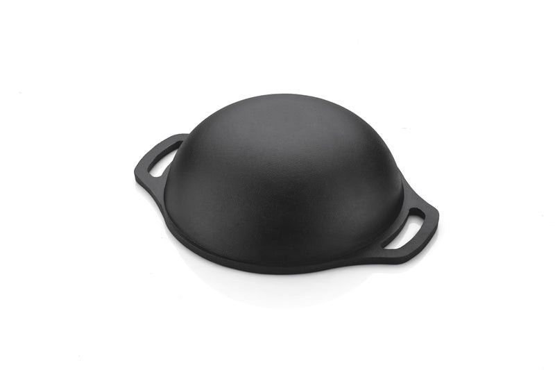 ROSTON Cast Iron Kadai Pre Seasoned Kadhai Wok 20 cm Cast Iron Cookware Deep Kadai, Iron Deep Kadai, Black(8 inch)|Induction and Gas Stove Compatible - Image 4