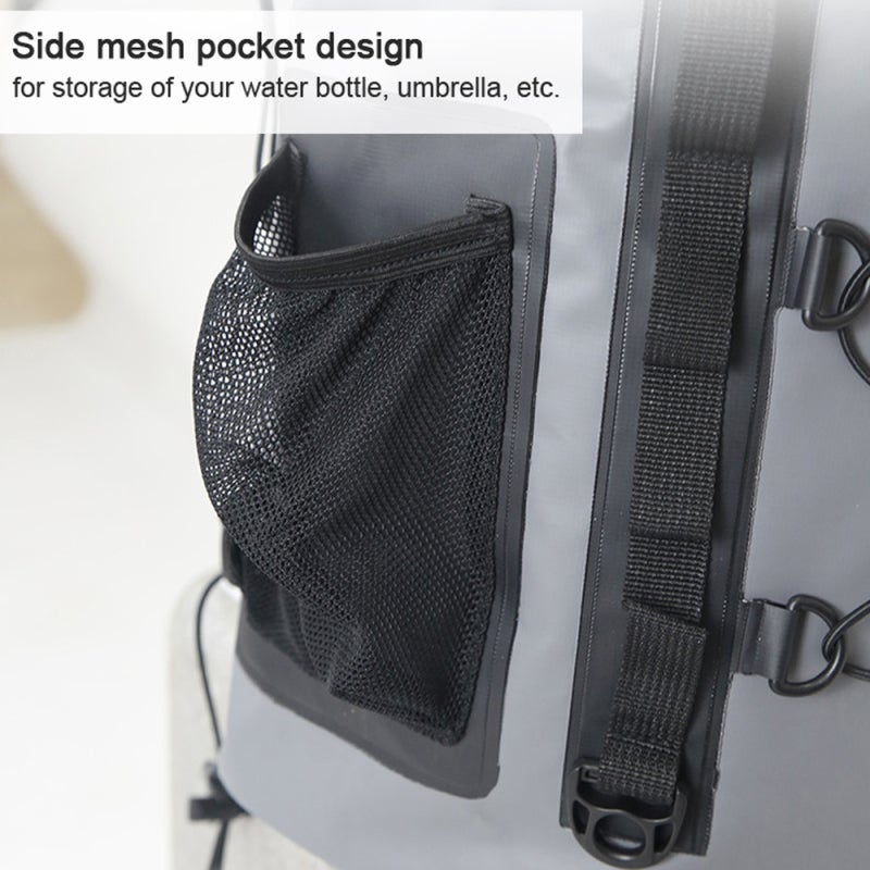 Waterproof Paddle Board Bag Darkgray PVC Mesh Fabric With 360° Rotatable Hook - Compartment Storage Design Paddleboard Storage Bag for Surfing Enthusiasts Outdoor Water Sports - Image 4