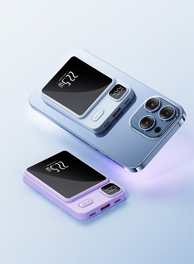 Beauenty 3 colors Ultra-thin aluminum alloy magnetic power bank, battery PowerCore 5K, 5000mAh Power Bank - Image 3