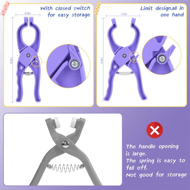 Jifvrnk Upgraded Safety Eye Tool for Crocheting, Auxiliary Tool for 5-30mm Stuffed Animals Safety Eyes, Doll Making Tool, Time Saving, Labor Saving and Hand - Friendly Safety Eye Snapper Tool - Image 2