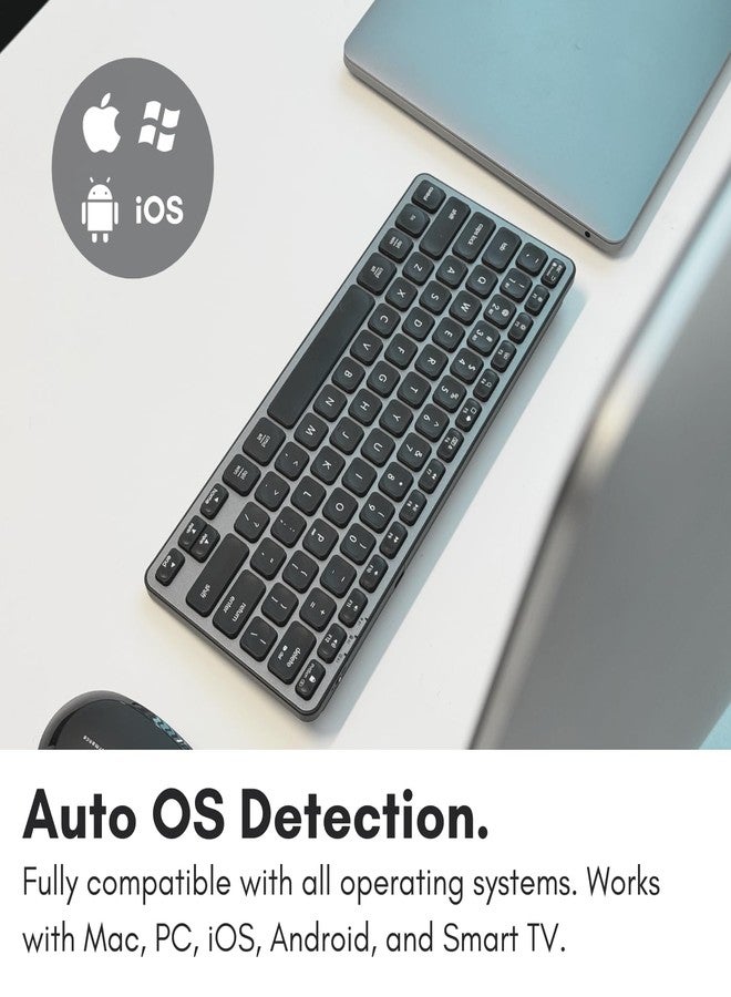 Macally Bluetooth Keyboard for Mac - Premium Compatible Wireless Apple Keyboard for MacBook Pro/Air, iMac, Mac mini/Pro, iPad, Laptop, and PC - Image 5