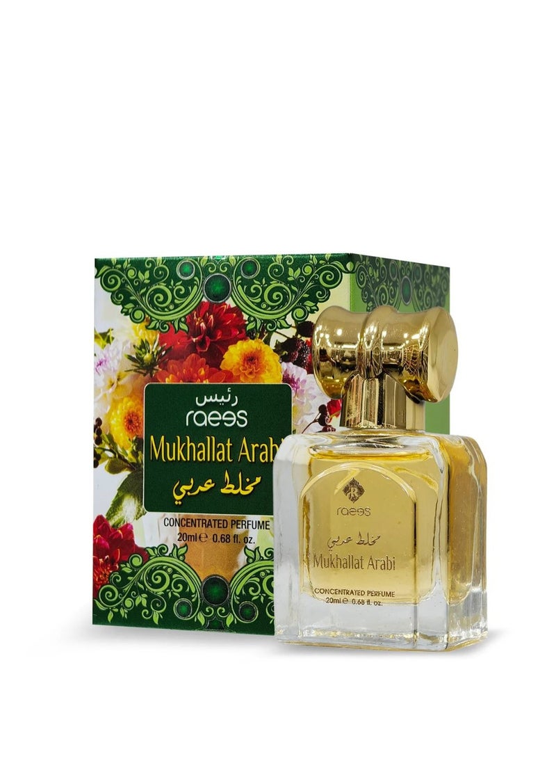 raees MUKHALLAT ARABI Roll-On Attar Perfume Oil 20ml Concentrated Alcohol-Free Fragrance by Raees - Image 2