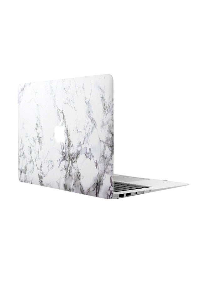 NIBEMINENT Protective Case Cover For Apple MacBook Pro 15-Inch White Marble 