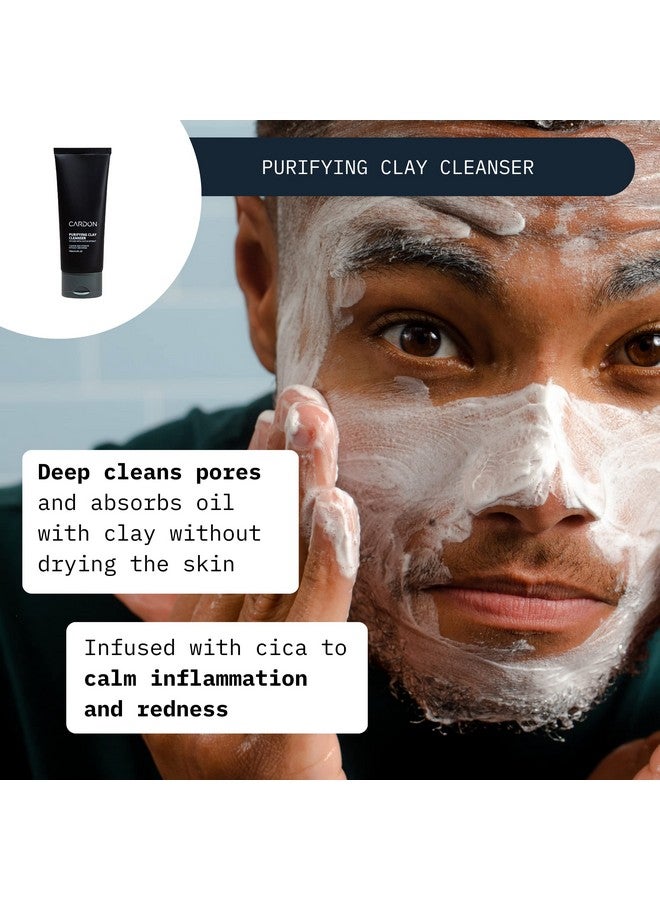 Cardon Daily Skincare Set For Men Face Moisturizer With Spf 30 & Clay Face Wash Best Gift For Men - Image 4