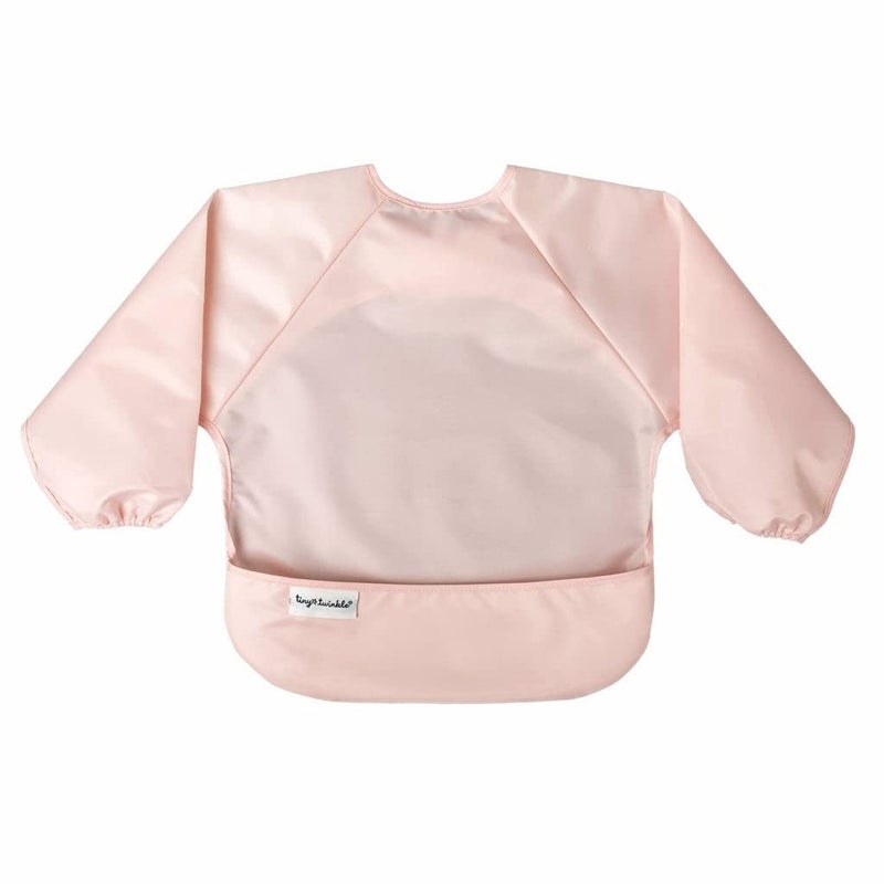 Tiny Twinkle Mess Proof Baby Bib, 2 Pack Long Sleeve Bib Outfit, Waterproof Bibs for Toddlers, Machine Washable, Tug Proof (Rose Burgundy, Small 6-24 Months) - Image 3