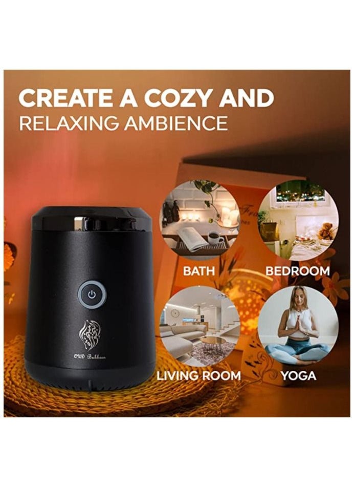 Bakhoor Electric Oud Incense Bukhoor Burner Aroma Diffuser With Long Lasting Battery Usb Rechargeable Great Gift For Home, Car, Desert Camping And Travel  - Image 2