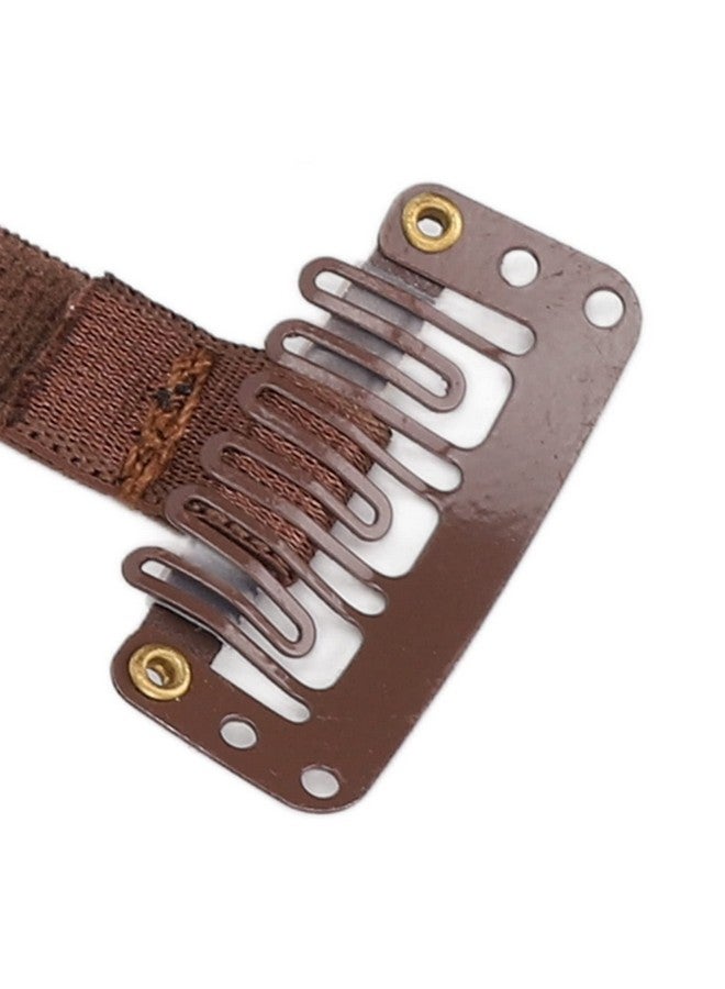 Brrnoo 4Pcs Face Lifting Band With Hairclip Reusable Hairpin Facial Lifting Bands Invisible Facelift Patch Straps For Hair Adjustable Elastic Band (Brown) - Image 4