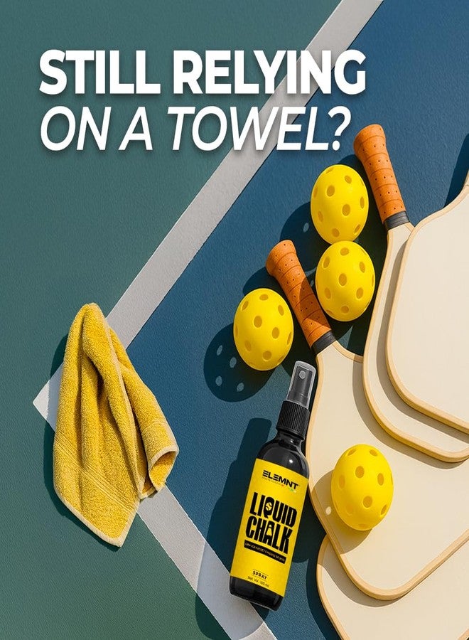 إليمنت طباشير سائل إليمنت لرياضات المضرب | تنس الريشة، تنس الأرض، كرة المضرب | مثالي لرياضات المضرب، ومقبض مضرب التنس، والاسكواش | تركيبة سريعة الجفاف لأيدٍ خالية من العرق | 100 مل - Image 4