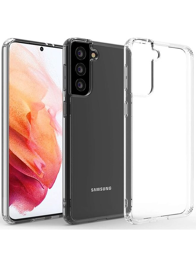 حافظة كريستال كلير لهاتف سامسونج جالاكسي S21 بلس، حافظة مضادة للصدمات لهاتف جالاكسي S21+ مصنوعة من TPU الناعم، نحيفة ولكنها واقية لحافظة سامسونج S21 بلس 5G - Image 1