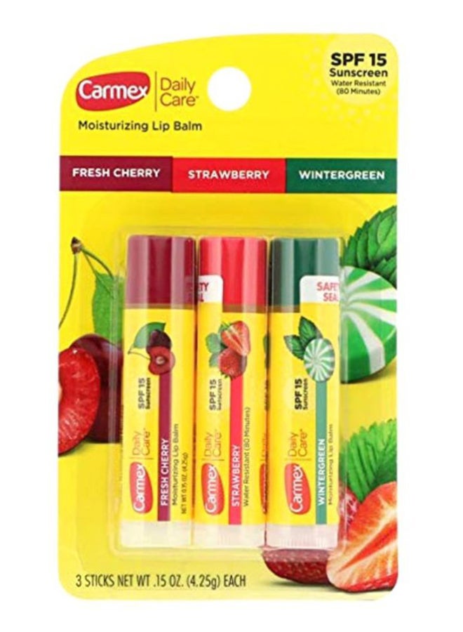 CARMEX 3-Piece Daily Care Lip Balm Set 12.75grams - Image 2