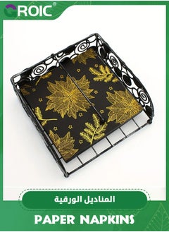 GROIC 40 Pcs 4 Ply Bandana Disposable Paper Napkin,Print Western Party Napkin,Dinner Lunch Napkin,Party Supplies  - Image 5