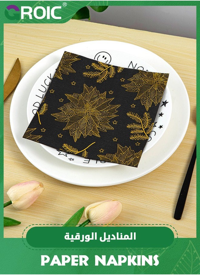 GROIC 40 Pcs 4 Ply Bandana Disposable Paper Napkin,Print Western Party Napkin,Dinner Lunch Napkin,Party Supplies  - Image 4