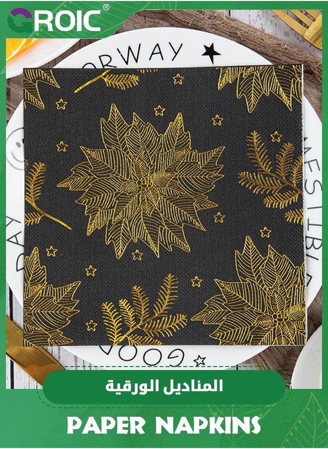 GROIC 40 Pcs 4 Ply Bandana Disposable Paper Napkin,Print Western Party Napkin,Dinner Lunch Napkin,Party Supplies  - Image 3