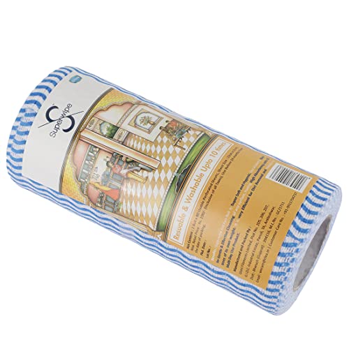Superwipe Non Woven Kitchen Tissue Reusable, Washable and Absorbent Kitchen Wipes, Multipurpose Kitchen Towel | Perfect for Cleaning and Wiping - 80 Pulls per Roll (Pack of 1) - Image 3