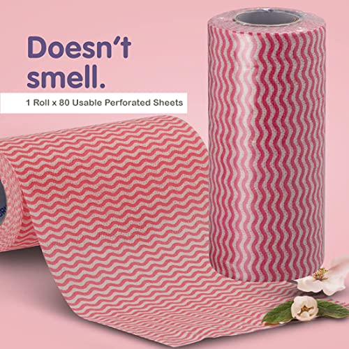 Superwipe Non Woven Kitchen Tissue Reusable, Washable and Absorbent Kitchen Wipes, Multipurpose Kitchen Towel | Perfect for Cleaning and Wiping - 80 Pulls per Roll (Pack of 1) - Image 5