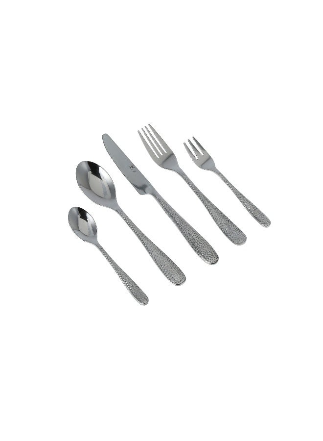 La Mesa silver stainless steel 20 piece cutlery set - Image 1