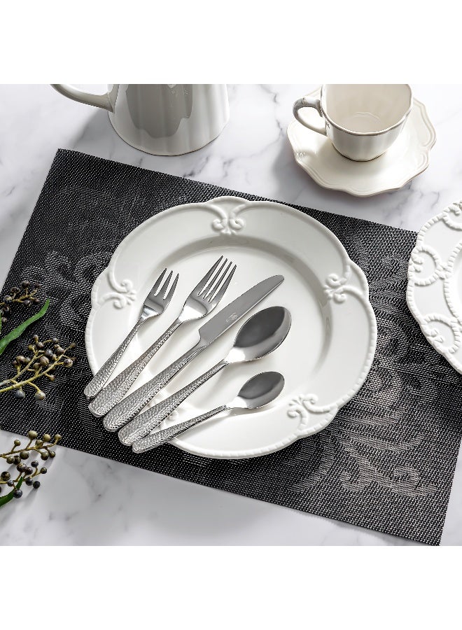 La Mesa silver stainless steel 20 piece cutlery set - Image 2