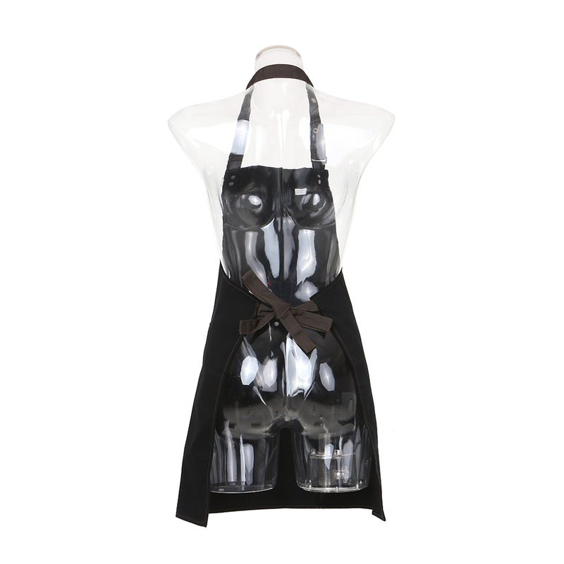 Pro Salon Barber Hairdresser Gown Cape With Pockets Jean Apron Hair Cutting Cloth Unisex Hair Dyeing Cape Hair Styling Tool - Image 1