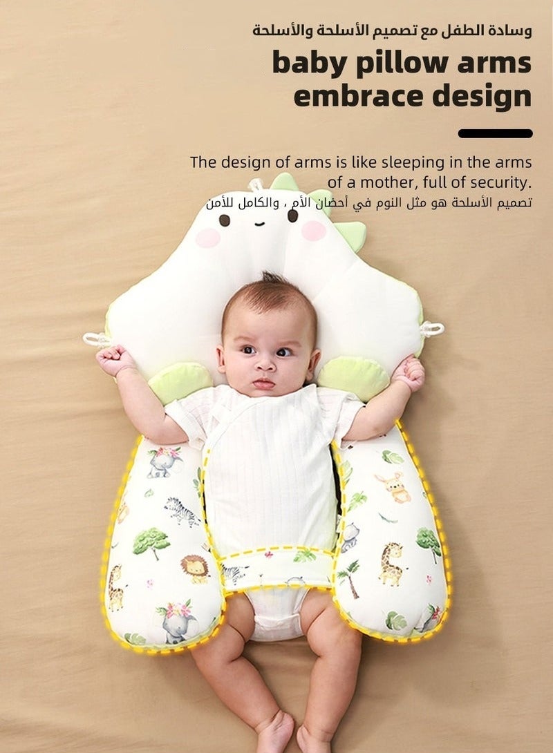 ميكسد وسادة رضاعة للأطفال، وسادات تشكيل رأس الأطفال، وسادة نوم للأطفال الرضع، أغطية مضادة للدهشة للأطفال والأولاد والبنات، جودة عالية، قابلة للغسل وآمنة. - Image 4