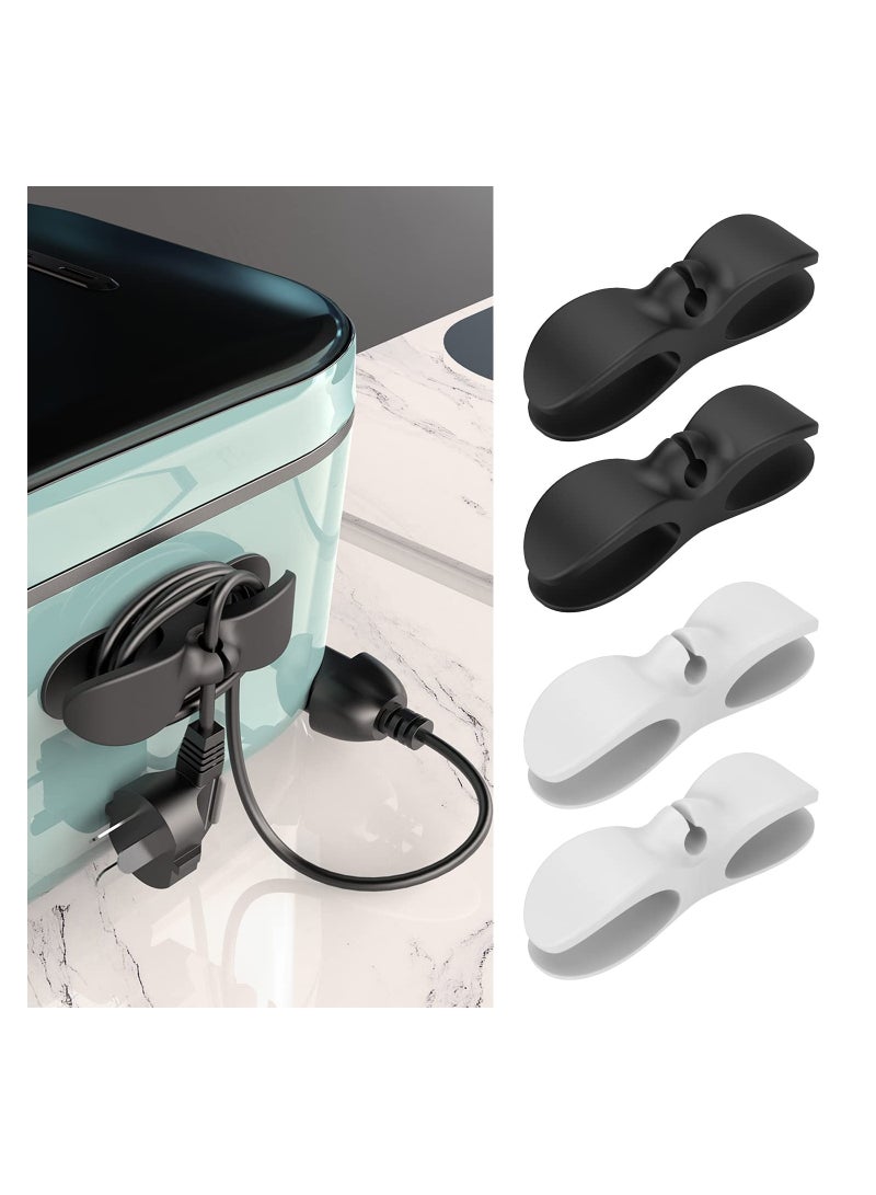 Cord Organizer for Kitchen Appliances, Adhesive Cord Holder, Cord Wrapper, Cord Winder for Appliances Stick on Mixer, Blender, Coffee Maker, Pressure Cooker and Air Fryer (4 Pack) - Image 1