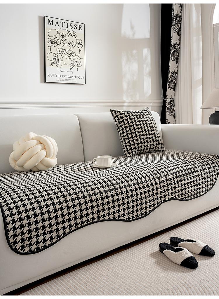 general Irregular Shaped Sofa Cushion Non Slip Sponge Seat Cushion Chenille Sofa Towel - Image 1