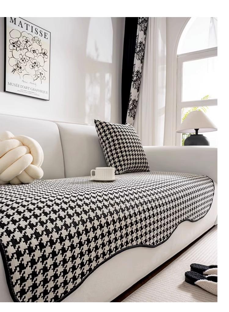 general Irregular Shaped Sofa Cushion Non Slip Sponge Seat Cushion Chenille Sofa Towel - Image 5