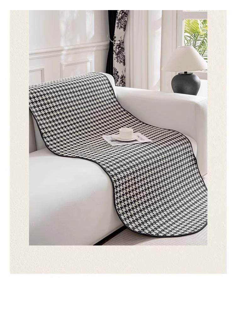 general Irregular Shaped Sofa Cushion Non Slip Sponge Seat Cushion Chenille Sofa Towel - Image 4