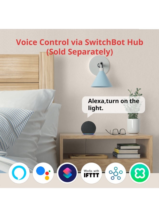 SwitchBot Smart Bot WiFi Bluetooth Smart Switch Button Pusher – Voice & App Controlled Automation for Lights, Coffee Makers, Garage Doors & Home Devices – Compatible with Voice Assistants, Smart Home Apps, Siri & IFTTT - Image 4