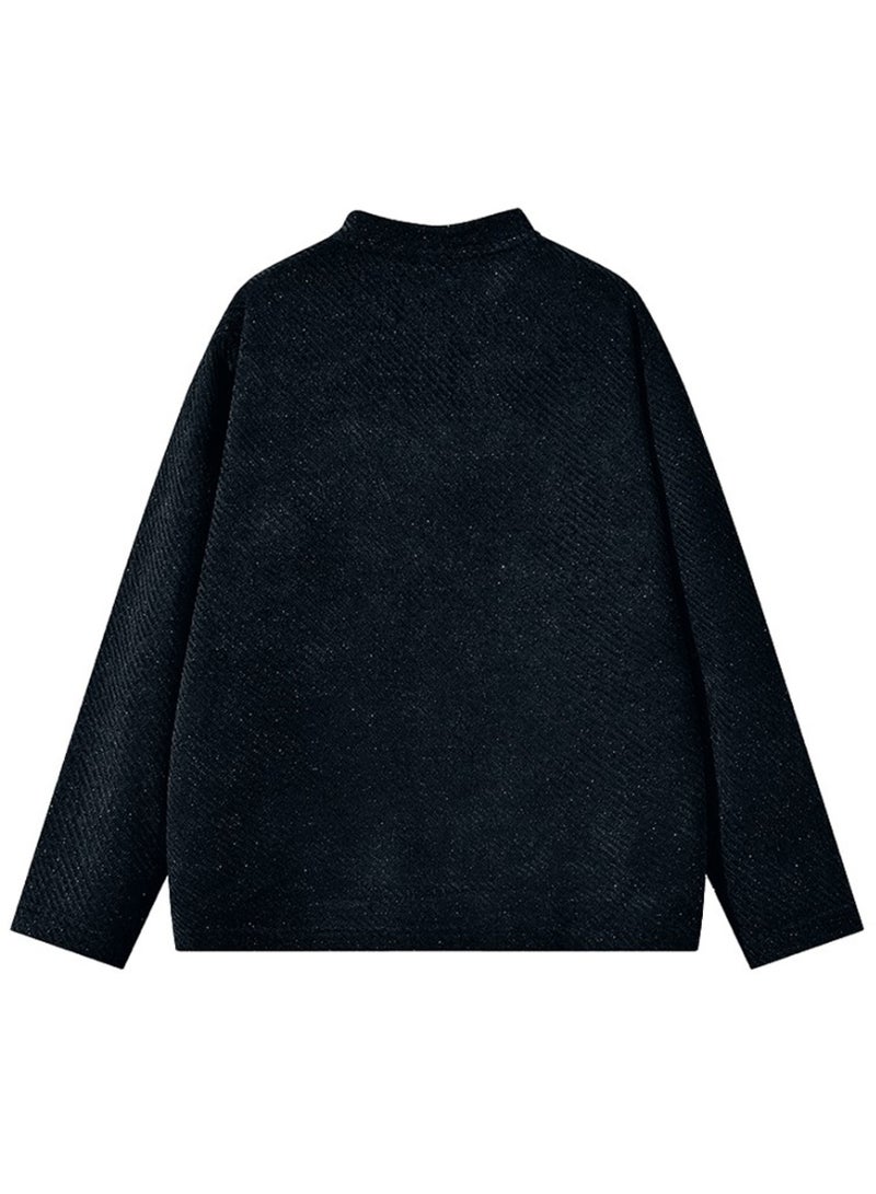 فيلا FILA Men's and women's knitted sweater with half-open collar - Image 5