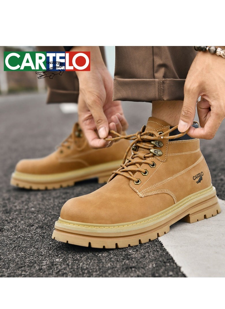 CARTELO أحذية مارتن للرجال ذات الرقبة العالية للأنشطة الخارجية  - Image 4