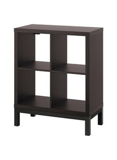 Zaboon Shelving Unit With Underframe, Black-Brown/Black, 77X94 Cm  - Image 1