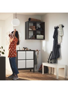 Zaboon Shelving Unit With Underframe, Black-Brown/Black, 77X94 Cm  - Image 2