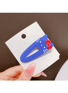 Generic Sweet Fresh Acid Cloud One-line Wave Edge Duckbill Clips Cute Girl Edge Hair Clips Geometric Korean Style Plasticresin Headdress 9-25 cats 